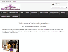 Tablet Screenshot of christianexpressions.com